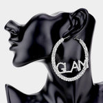 Glam Rhinestone Hoops