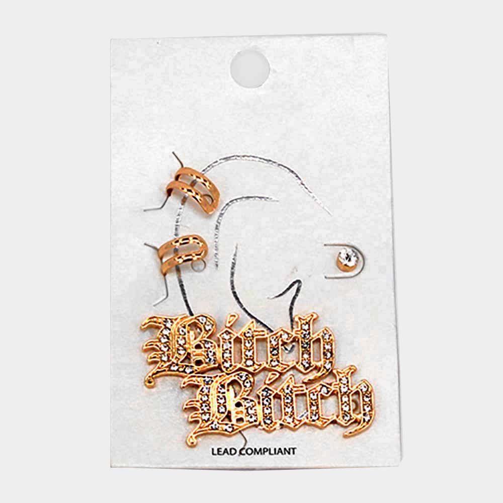 Rhinestone Ear Cuff