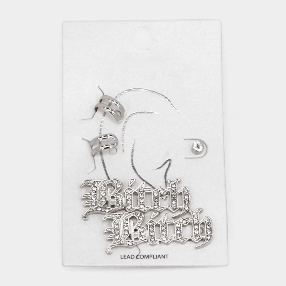 Rhinestone Ear Cuff