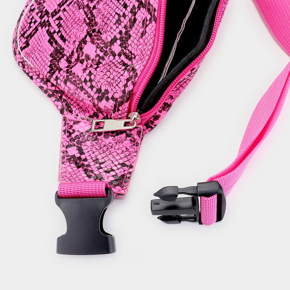 Neon Snakeskin Fanny pack