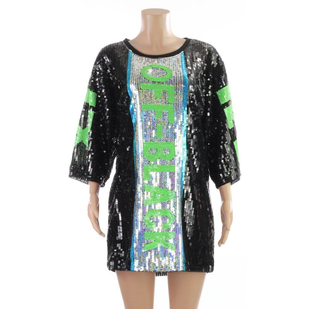 Off X Black Sequin Dress