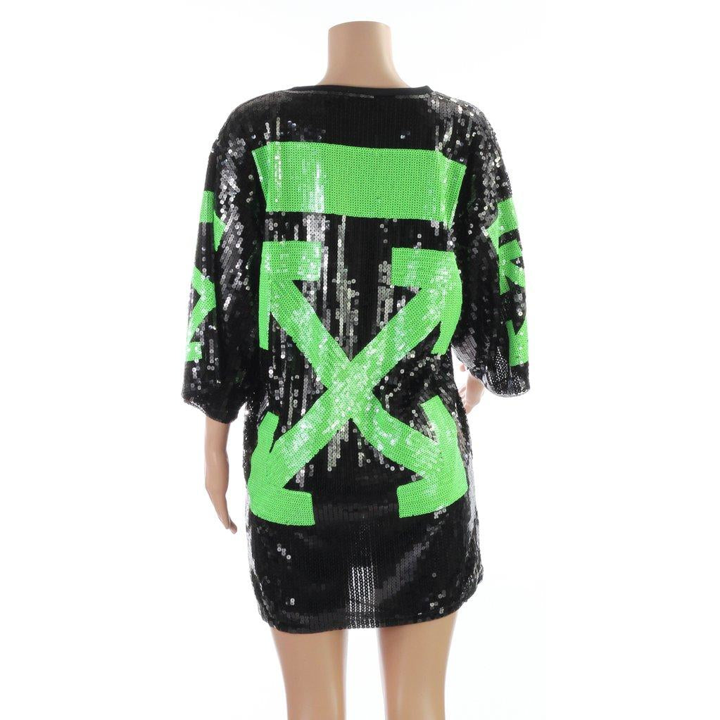 Off X Black Sequin Dress