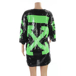 Off X Black Sequin Dress