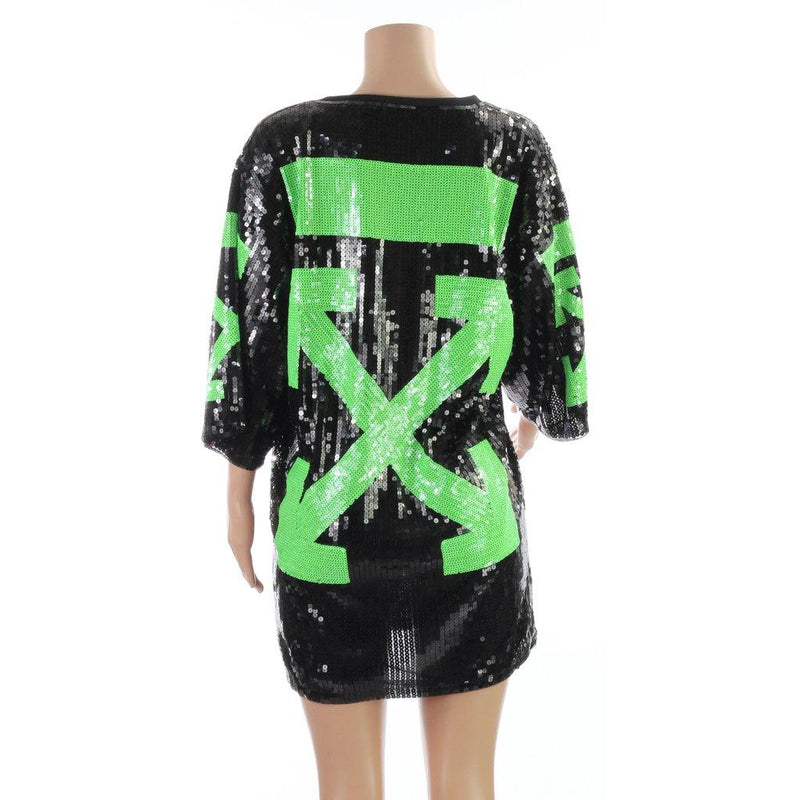 Off X Black Sequin Dress