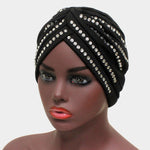 Rhinestone Glam Turban