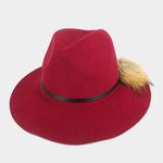 Pom Pom Fedora Hat