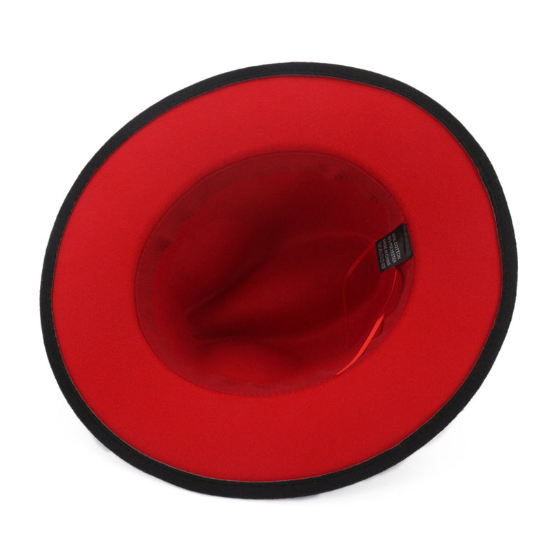 Red bottom Fedora Hat