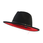Red bottom Fedora Hat