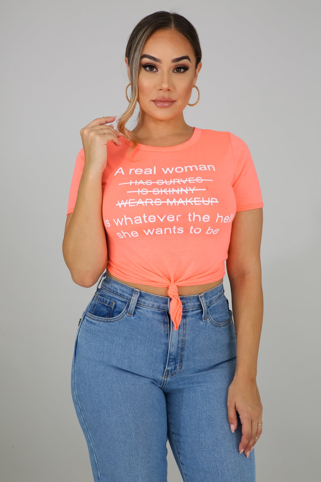 Real Women tie front shirt