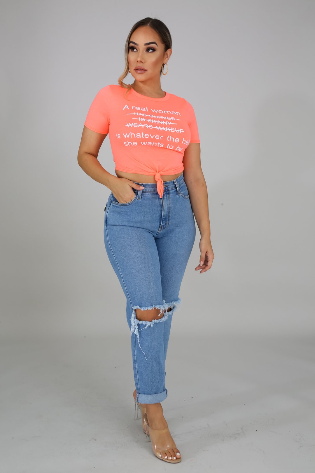 Real Women tie front shirt