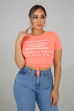 Real Women tie front shirt
