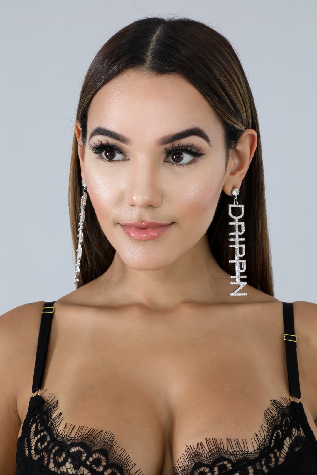 Drippin Rhinestone Earrings