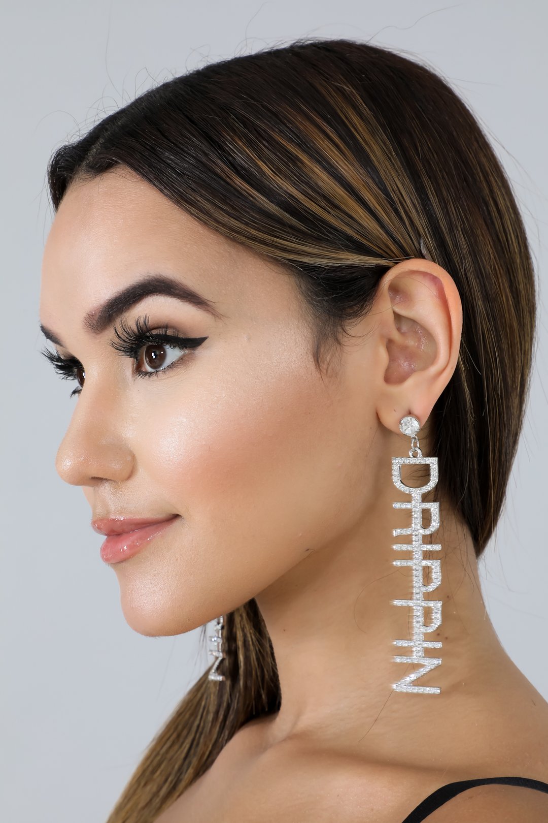 Drippin Rhinestone Earrings
