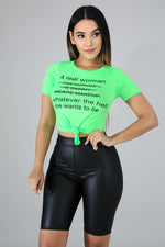 Real Women tie front shirt