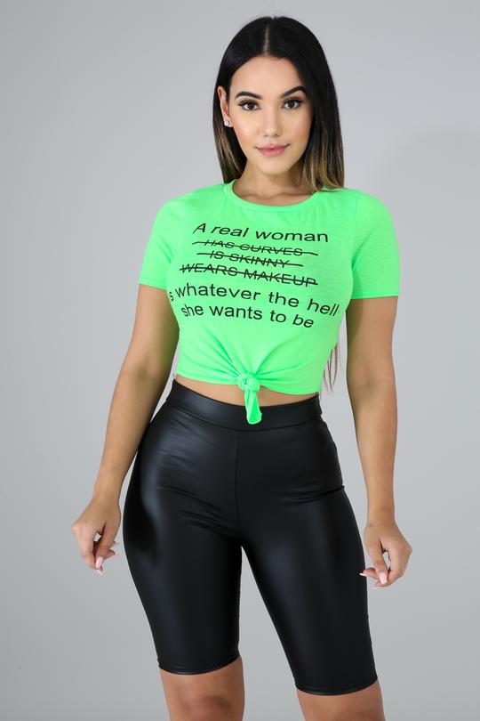 Real Women tie front shirt
