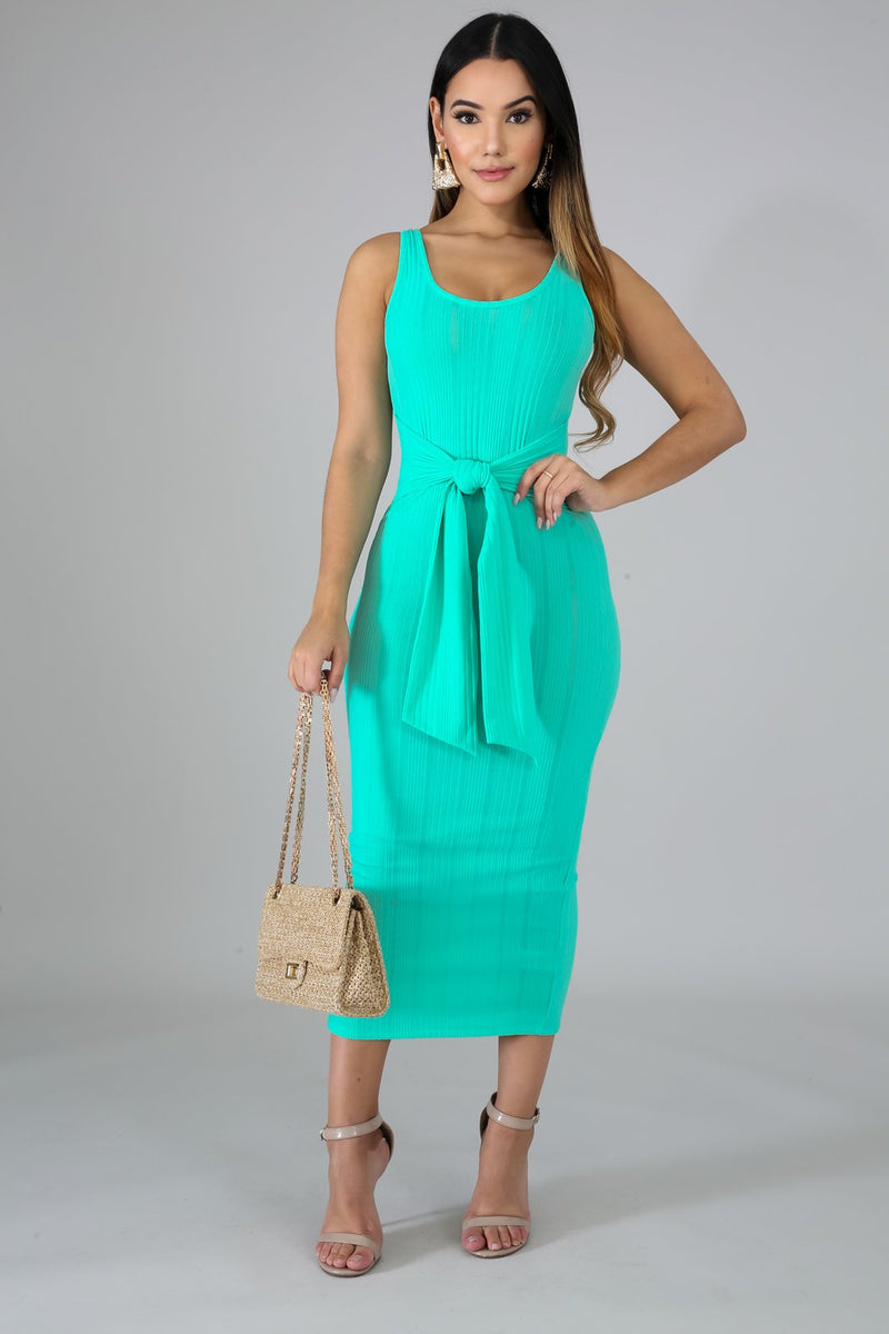 Aquatic Tie front Dress