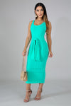 Aquatic Tie front Dress