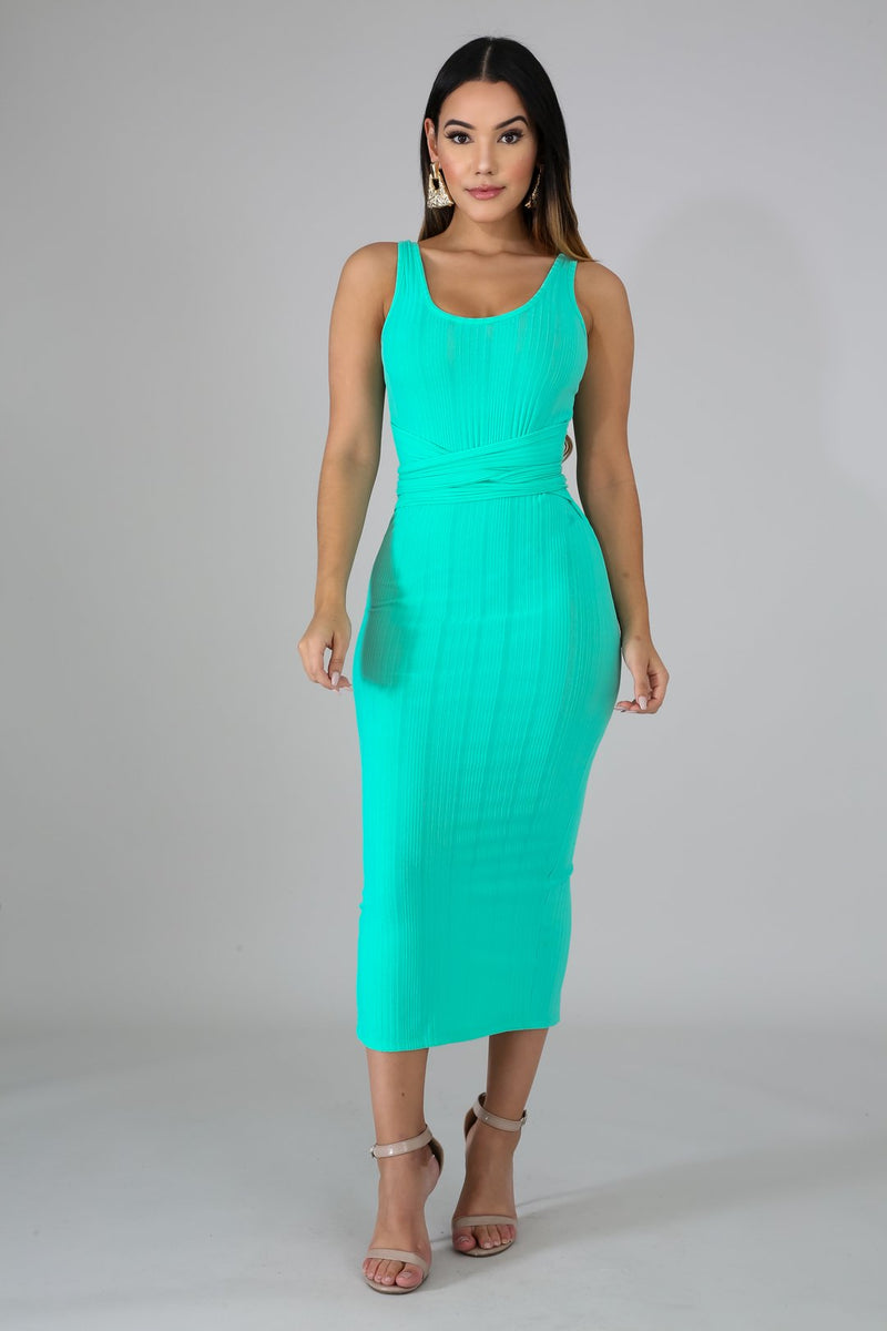 Aquatic Tie front Dress
