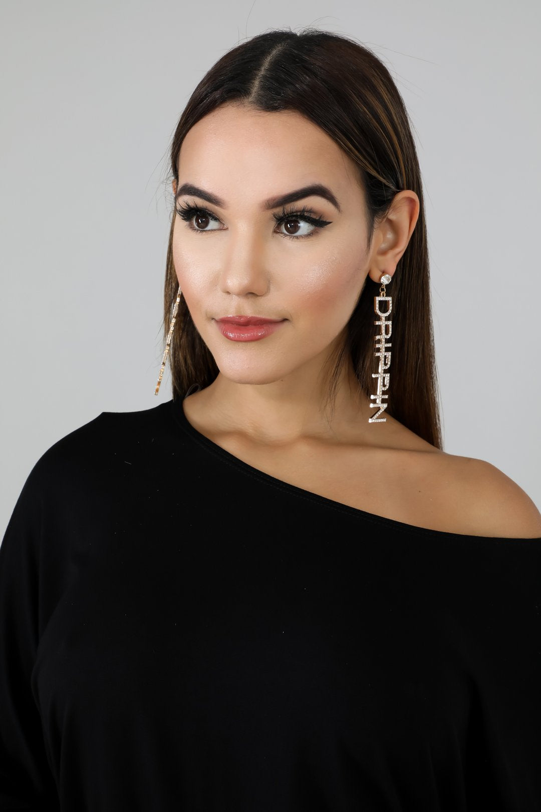 Drippin Rhinestone Earrings