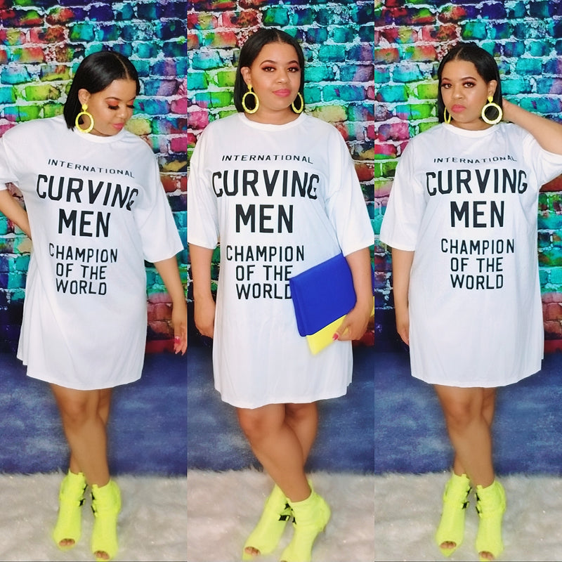 Curving Men Champ Shirt Dress
