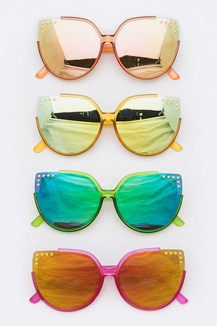 Spice it Up Mirrored Cat eye Sunglasses