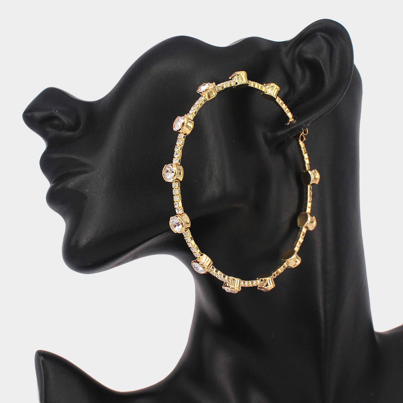Blinged Hoops