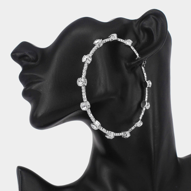 Blinged Hoops
