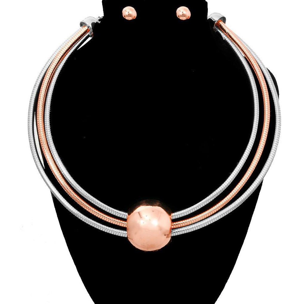 Layered Orbit Necklace & Earring Set