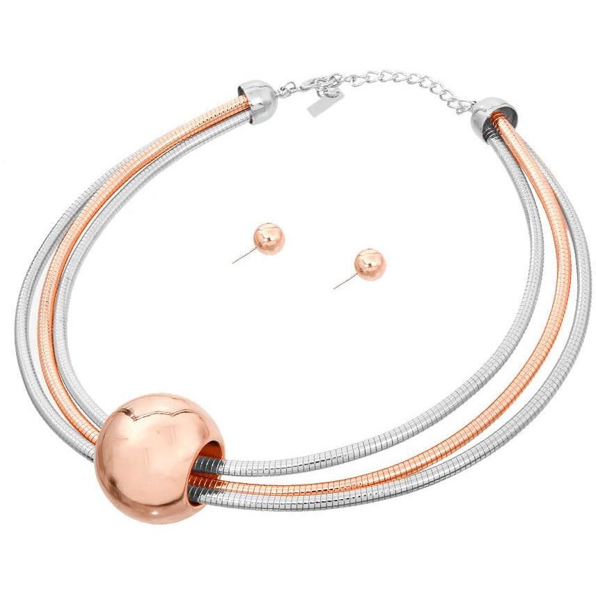 Layered Orbit Necklace & Earring Set
