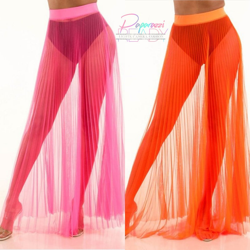 Sheer Glow Maxi Skirt