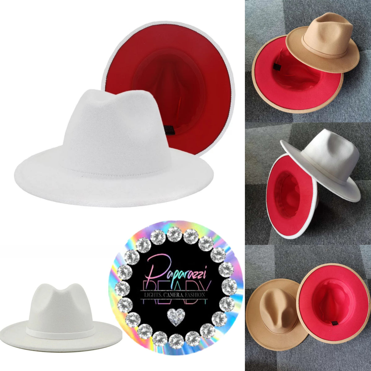 Red Bottom Icon Fedora Hat
