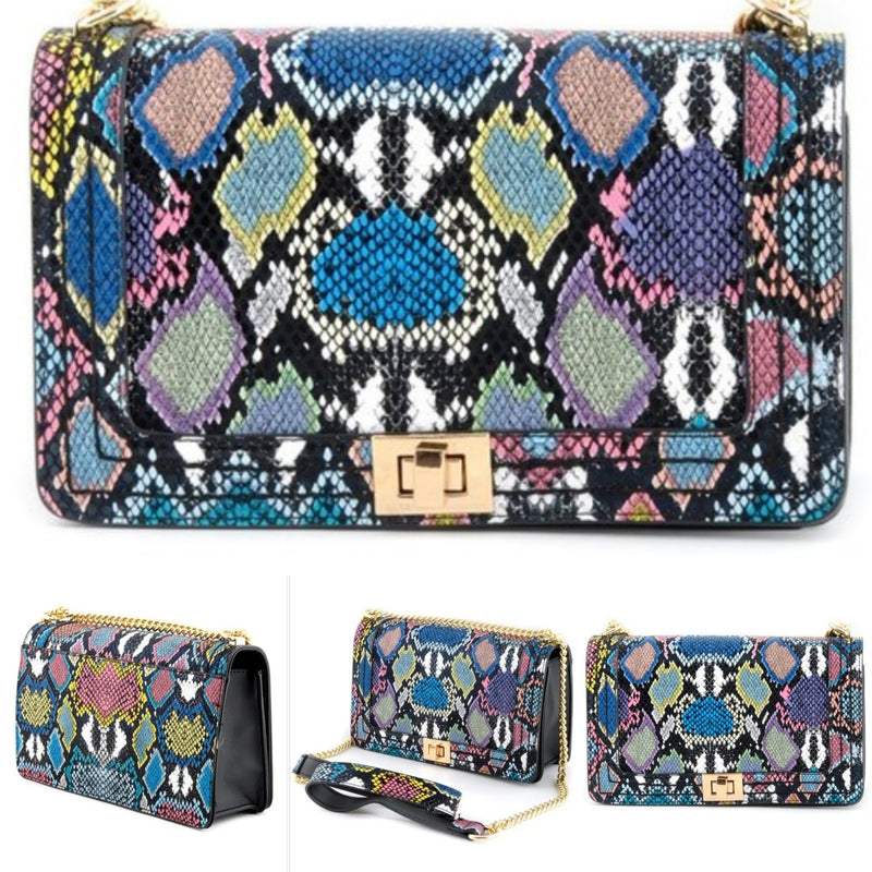 Fiona multi-Snake Handbag