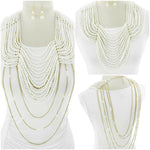 Reversible Pearl Necklace & Earring Set