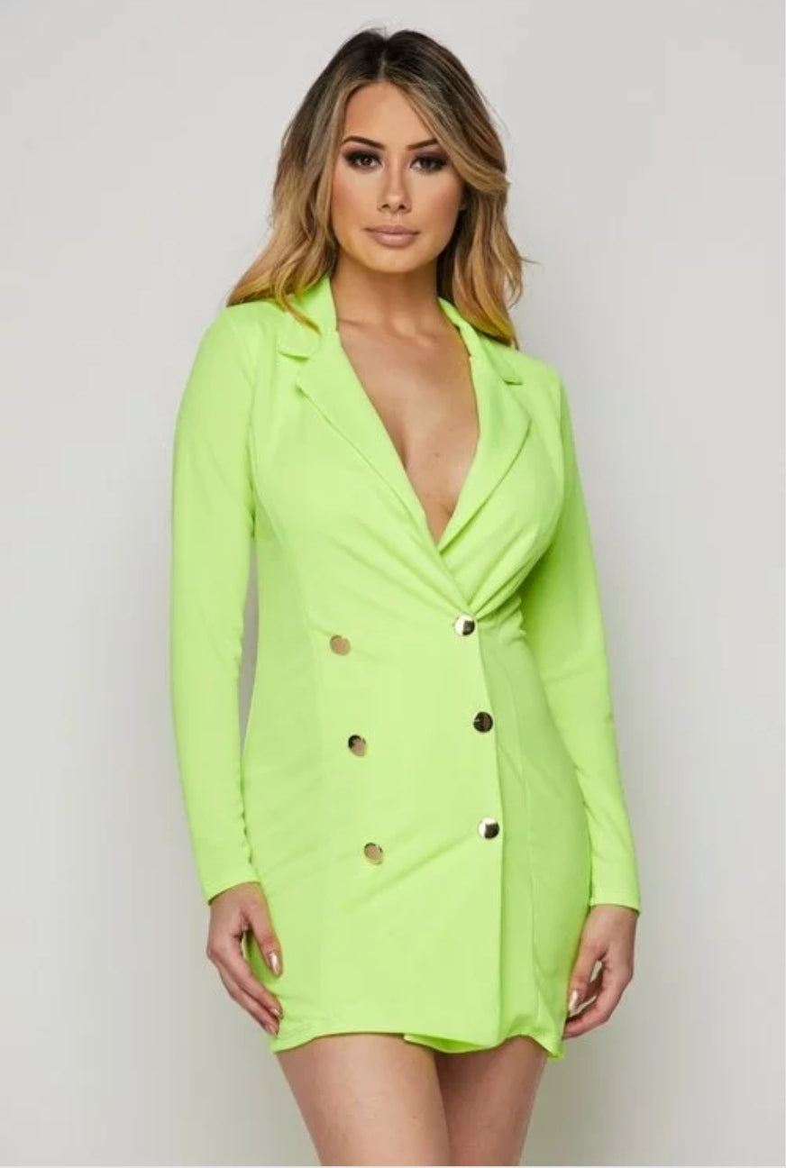 Just Blaze Neon Blazer Dress