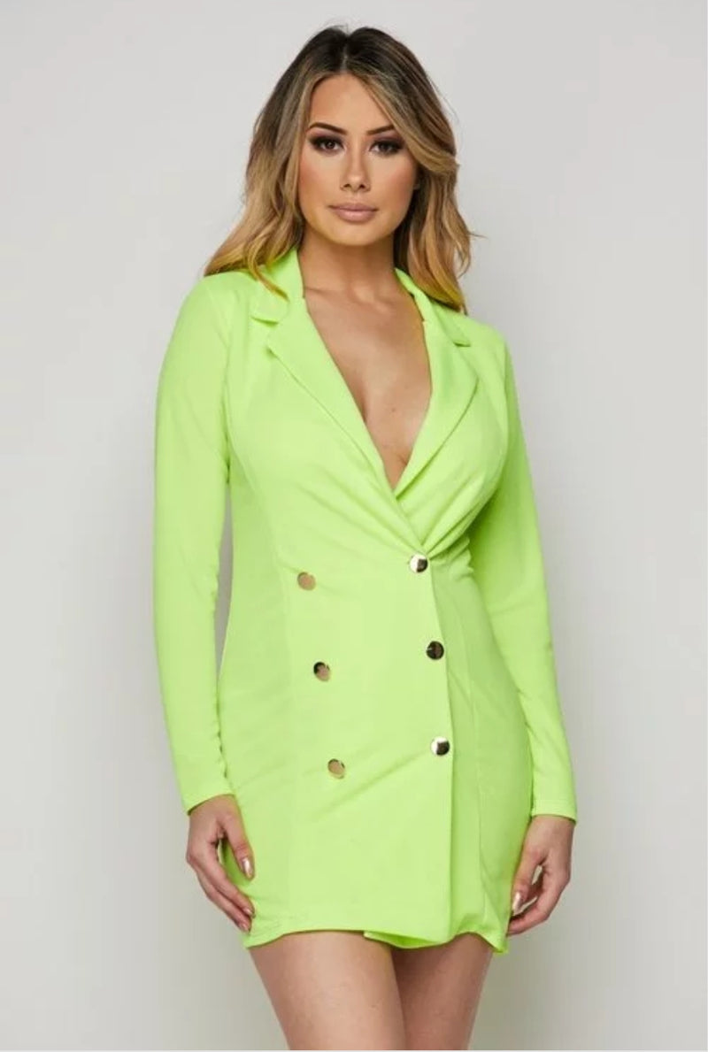 Just Blaze Neon Blazer Dress