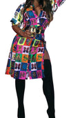 Fierce in Colours Shirt Dress