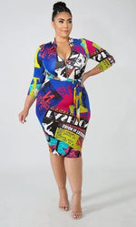 Making Headlines Bodycon Dress