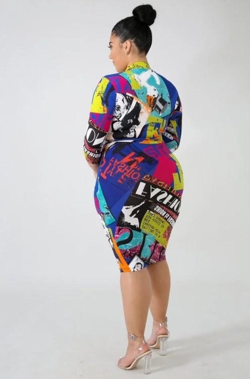 Making Headlines Bodycon Dress