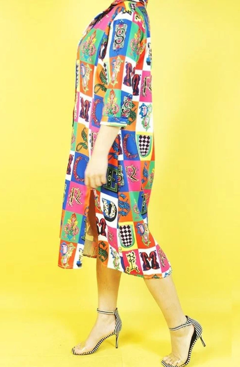 Fierce in Colours Shirt Dress