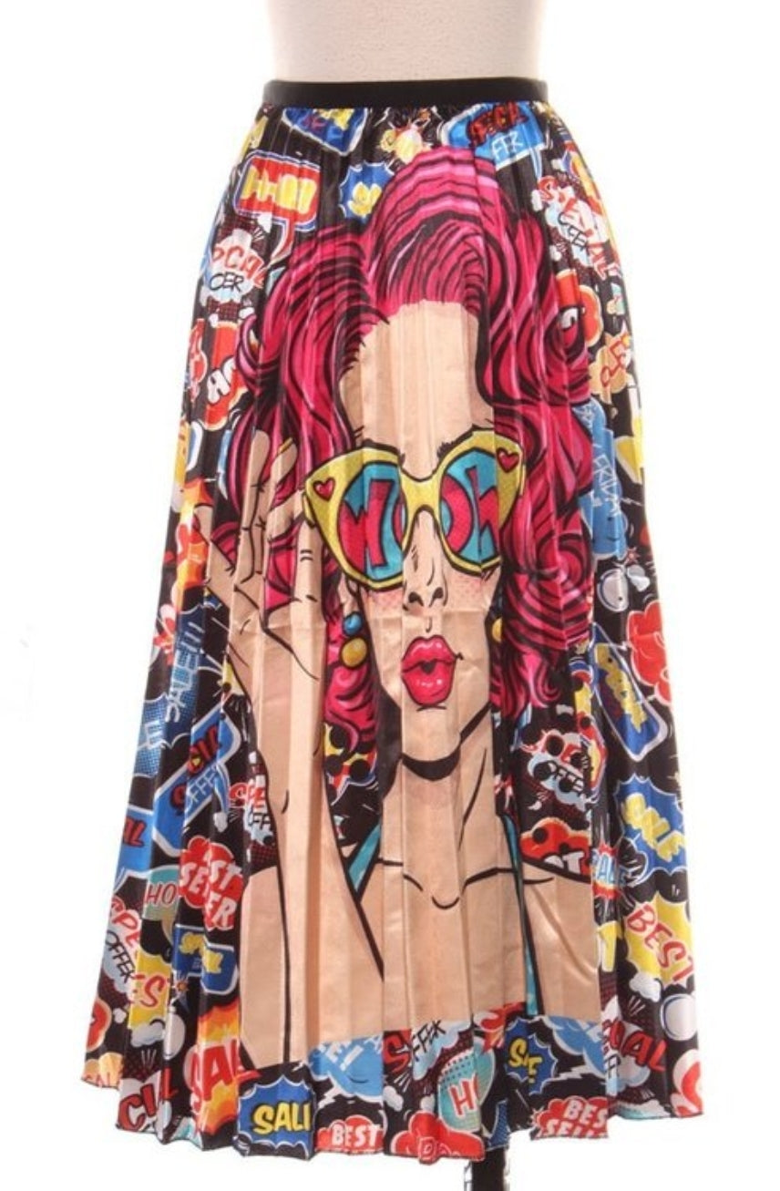 Comic Beauty Maxi Skirt