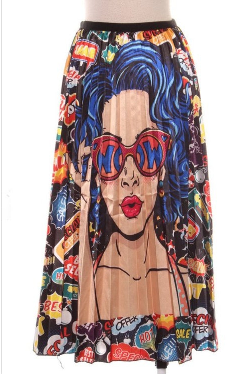 Comic Beauty Maxi Skirt