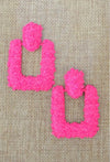 Neon Glory Door Knocker Earrings