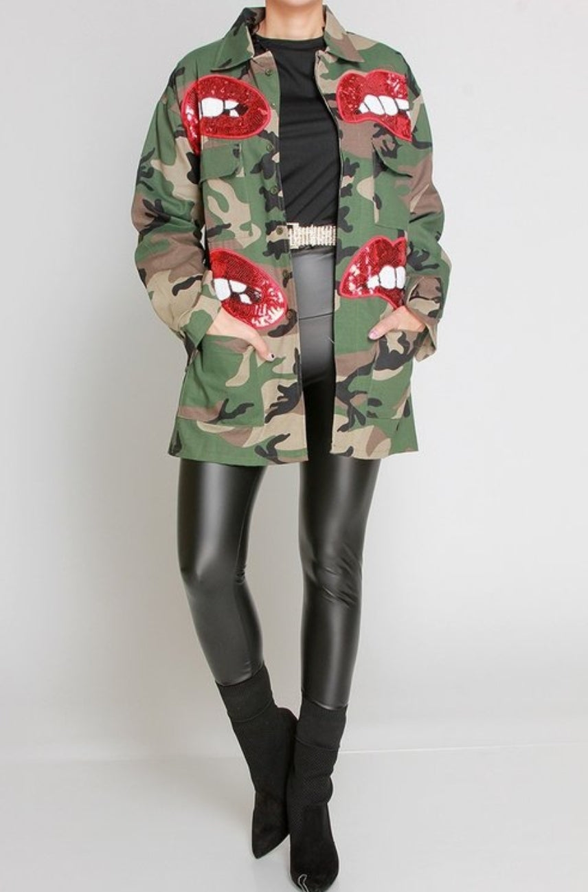 Lip Service Camo Jacket