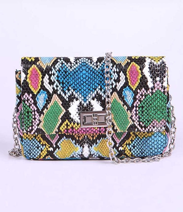 Rainbow Snake Shoulder Bag