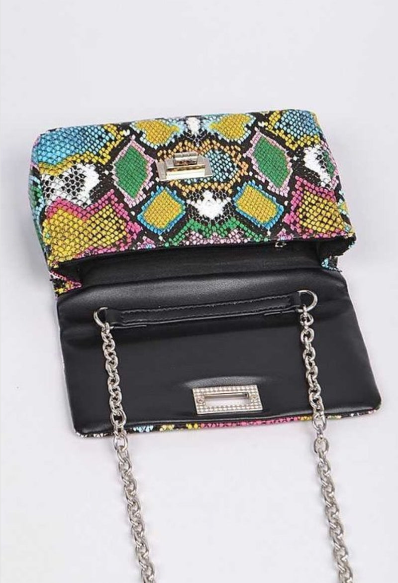 Rainbow Snake Shoulder Bag
