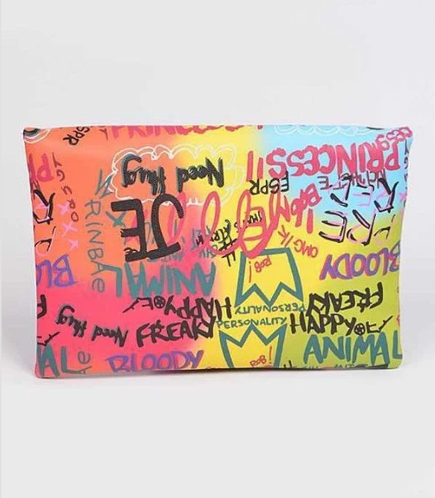 Graffiti Glam Clutch