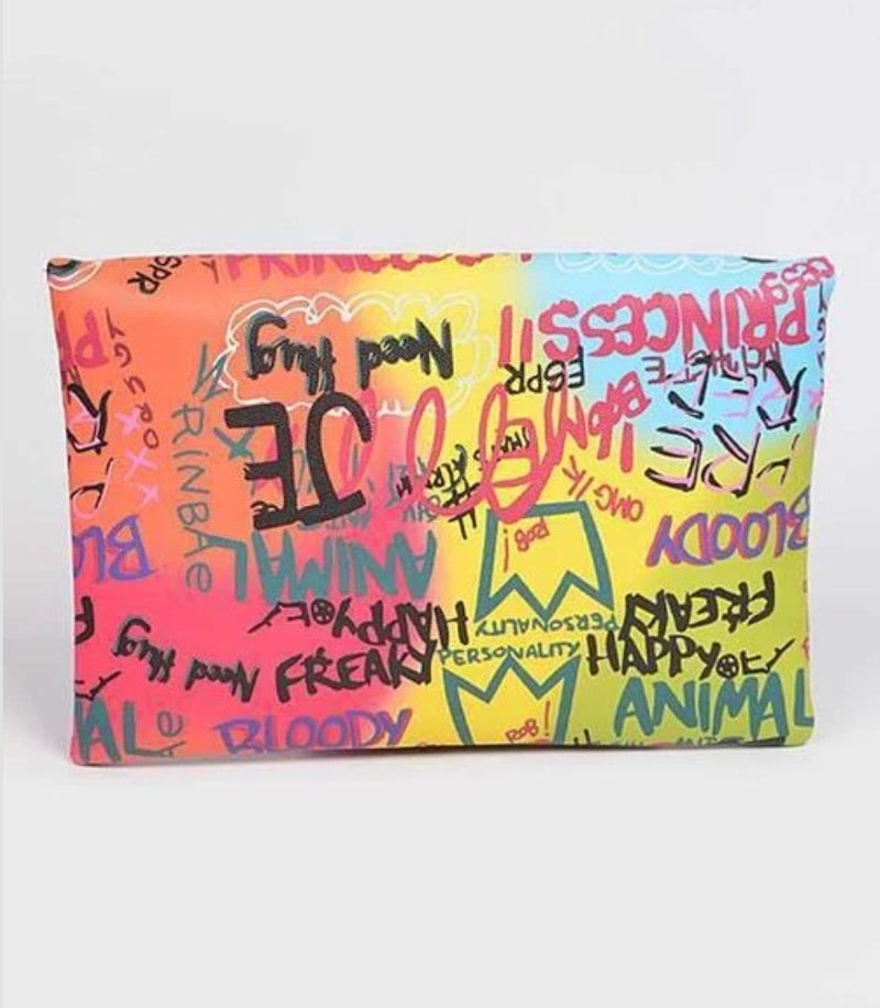 Graffiti Glam Clutch