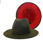 Red bottom Fedora Hat