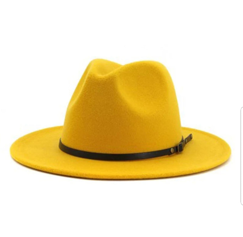 Red bottom Fedora Hat