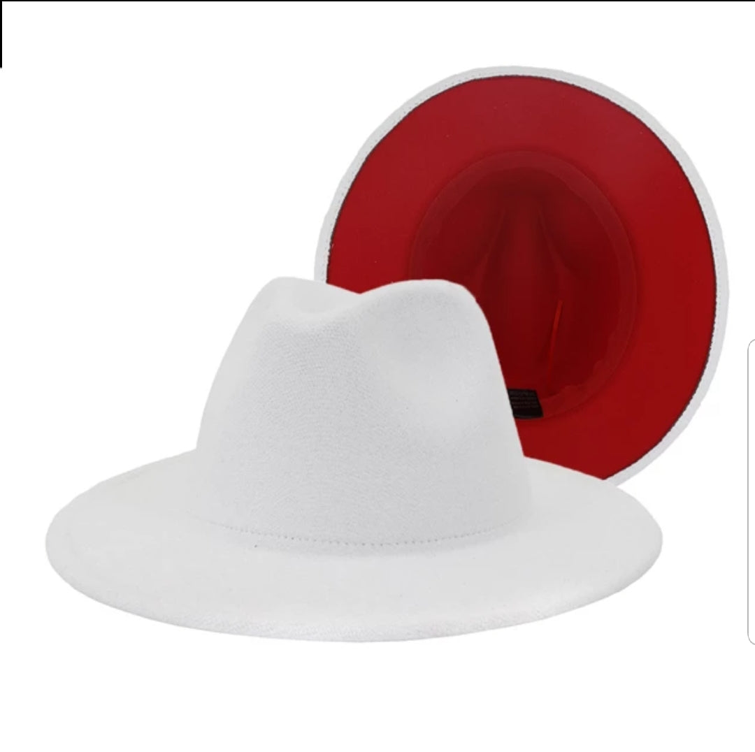 Red Bottom Icon Fedora Hat